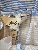 Mädchen Jersey Shorts Gestreift – Hellblaue Sommershorts mit Bienen-Print & Wellensaum Gr.6Y / 116 cm | Joules