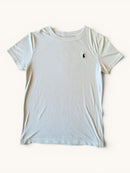 Weißes Rundhals-Shirt mit Logo-Stickerei Gr.128 | Polo Ralph Lauren
