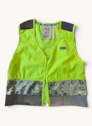 Sicherheitsweste Neongrün, Grau, Pailletten Gr.2-3Y / 92-98 | gofluo