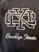 T-Shirt Schwarz – Kurzarm-Shirt mit weißem „Brooklyn Scouts“-Prin Gr.140 | Brooklyn Streets