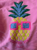 Sweatshirt Pink mit Pailletten-Ananas Gr.1227128 | Billieblush