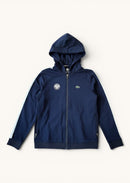 Kinder Tennis-Sweatjacke Dunkelblau – Roland Garros Kapuzenjacke Gr. 140 / 10 Jahre Gr.140 | Lacoste