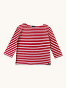 Klassisches maritimes Streifenshirt Rot-Weiß Gr.158 / S | all océan