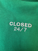 „24/7“ Kapuzenpullover Hoodie Grün Gr.140 | Closed