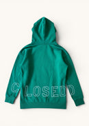 „24/7“ Kapuzenpullover Hoodie Grün Gr.140 | Closed