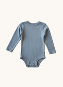 Kuscheliger Schlupfbody in Grau 100%Wolle Gr.80 | Joha