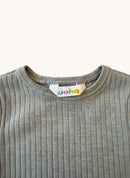 Kuscheliger Schlupfbody in Grau 100%Wolle Gr.80 | Joha