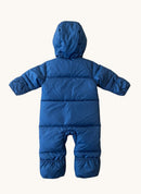 Baby Schneeanzug Dunkelblau – Winteroverall mit Fleece-Kapuze Gr.74-80 | Columbia