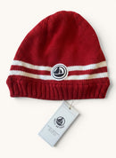 Baby-Strickmütze Rot – Neu mit Etikett Gr.2-3 | Petit Bateau