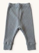 Baby-Leggings aus 100% Merinowolle in Grau-Melange – Gr.50 | Joha