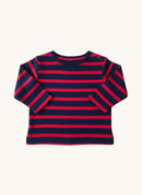 Baby-Langarmshirt Gestreift mit Schulterknöpfen – Gr. 67 / 6 Monate | boul'chou BIO