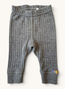Baby-Leggings aus 100% Merinowolle in Grau-Melange – Gr.50 | Joha