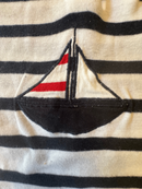 Maritimer Baby-Spieler / Einteiler im Polo-Look Gr.80 | Captain Corsaire