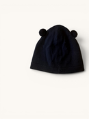 Baby-Strickmütze mit Bären-Öhrchen in Dunkelblau Gr.2-3y | Petit Bateau