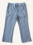 Baby-/Kleinkind-Hose aus Feincord in Blau-Weiß gestreift Gr.92/96 | Jacadi Paris