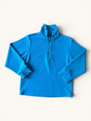 Fleece-Pullover mit Stehkragen & Zipper in Cyan-Blau Gr.98 | CMP