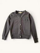 Feinstrick-Cardigan mit Kirsch-Applikation Schwarz Gr.6 | Bonpoint