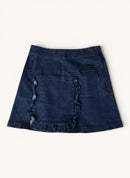 Minimalistischer Jeansrock mit Rüschentasche Gr.152/12A | Jacadi Paris