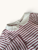 Langarmshirt mit Bubikragen & roten Streifen Gr.4A/102cm | Petit Bateau
