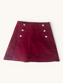 Eleganter Samtrock in A-Linie mit Wappenknöpfen Gr.12A / 152cm | Jacadi Paris