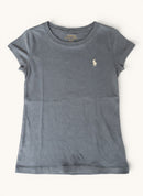 Klassisches T-Shirt in Blaugrau Gr.128 | Polo Ralph Lauren
