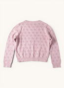 Zarte Strickjacke mit Lochmuster in Pastellrosa Gr.3-4 YRS | Cath Kidston