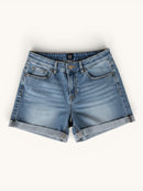 Lässige Stretch-Midi-Jeans-Shorts Gr.12 | GAP