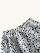Falten-Rock Weiß mit Polka Dots Gr.10A / 140cm | Jacadi Paris