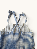 Maritimes Sommerkleid mit Streifen & Smokbund Gr.140/146 | GAP kids