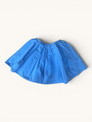 Baumwollrock mit Blüten-Lochstickerei Hellblau Gr.128CM | Jacadi