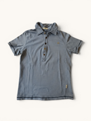 Maritimes Feinstreifen-Poloshirt Blau-Weiß gestreift Gr.10 | De Cava