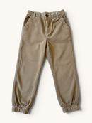 Breitcord-Joggerhose in warmem Beige Gr.10 | NANOS