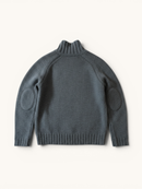 Strickjacke mit Stehkragen & Zopfmuster Dunkelgrau Gr.8 | Bonpoint