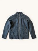 Strickjacke mit Stehkragen & Zopfmuster Dunkelgrau Gr.8 | Bonpoint