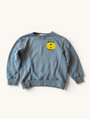 Smiley-Sweatshirt in Taubenblau Gr.10Y | Hundred Pieces
