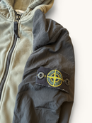 remium Zip-Hoodie im Material-Mix Oliv-Schwarz Gr.10 | Stone Island Junior
