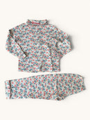 zweiteiliger Blumen-Schlafanzug Gr.116 | Petit Bateau