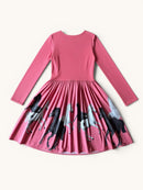 Langarmkleid mit Wildpferde-Print Gr.110/116 | Molo