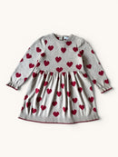 Kleid Beige, Rot Gr.110 | Hust and Claire