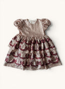 Festliches Pailletten-Kleid mit Schleifen-Muster | Konges Sløjd 104