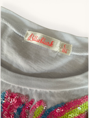 T-Shirt mit Pailletten-Motiv Weiß Gr.114 | Billieblush