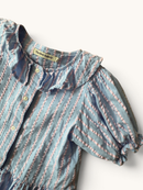 Gestreifte Schößchen-Bluse mit Puffärmeln Gr.6Y | The New Society