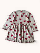 Kleid Beige, Rot Gr.110 | Hust and Claire