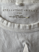 Weißes T-Shirt mit Stern-Applikation & Fransen Gr.116 | Stella McCartney Kids