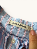 Gestreifte Schößchen-Bluse mit Puffärmeln Gr.6Y | The New Society