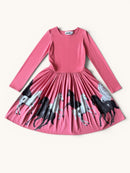 Langarmkleid mit Wildpferde-Print Gr.110/116 | Molo