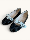 Lackleder-Ballerinas mit "Christian Dior"-Schleife Gr.27 | Dior