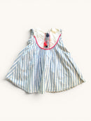 Gestreiftes Sommerkleid mit Quasten & Pompons Gr.3 / 98 | Billieblush