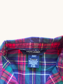 Karierte Flanell-Bluse mit RüschenleisteGr.4/4T | Ralph Lauren