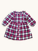 Kariertes Blusenkleid mit Rüschen Gr.98 | baby GAP